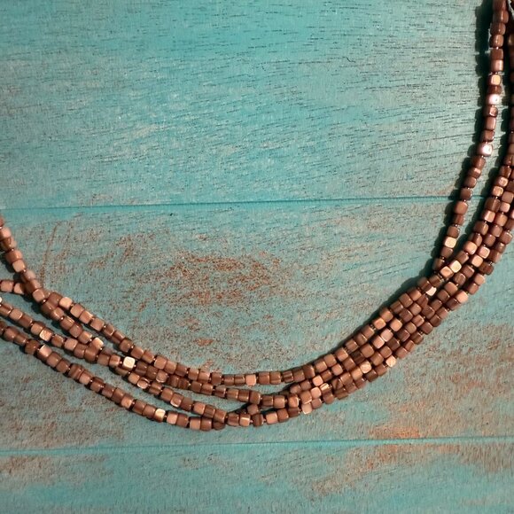 Peyote Bird Free Spirit Pink Beaded Multi Strand Necklace NEW NWT - Picture 4 of 7